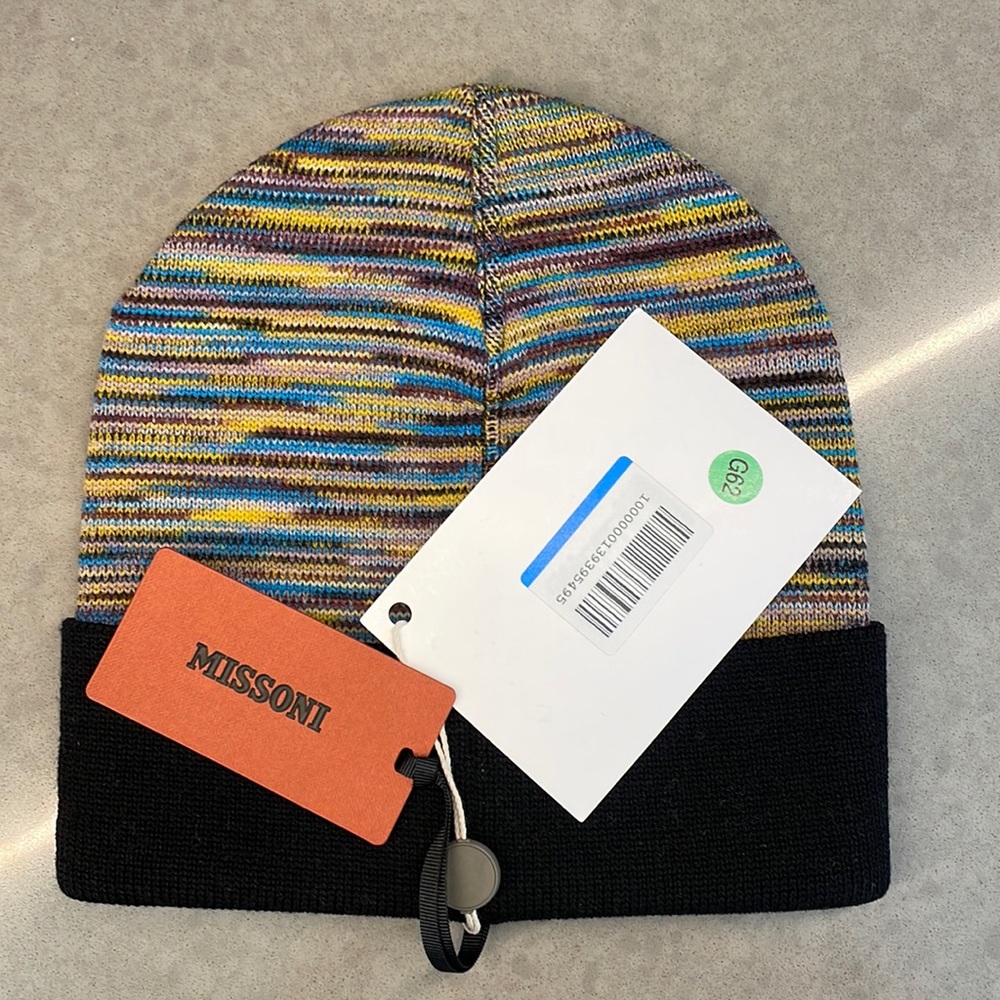 Missoni multicolor knit hat